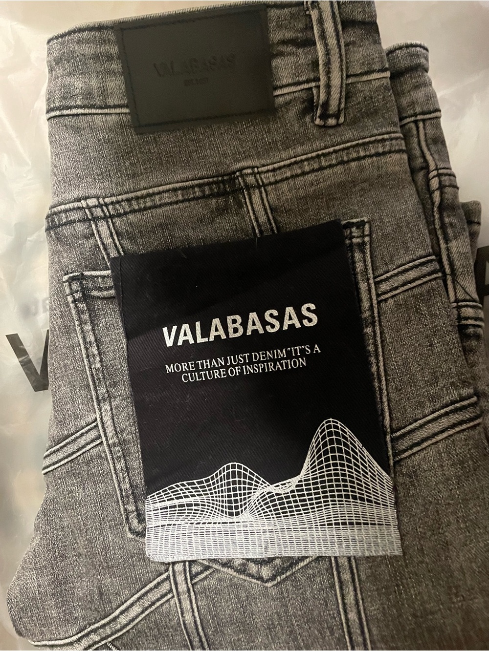 Men’s valabasas Grey Washed Jeans size 30